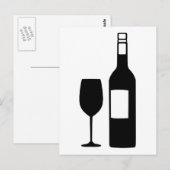 Carte Postale Verre en bouteille (Devant / Derrière)