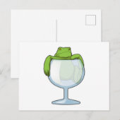 Carte Postale Verre Grenouille (Devant / Derrière)
