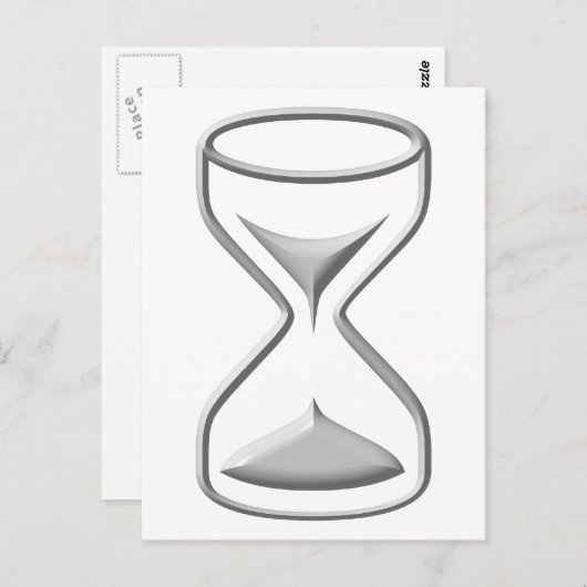 Carte Postale Verre horaire / Timer (Devant / Derrière)