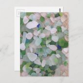 Carte Postale Verre marin de l'océan (Devant / Derrière)