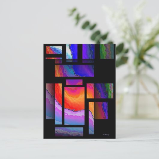 Carte Postale Verre tendu (Debout devant)