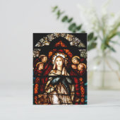 Carte Postale Verre tendu dans le Prieuré de St. Mary's, Galway (Debout devant)