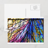 Carte Postale Verre, Tiffany - Style, (Devant / Derrière)
