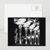 Carte Postale Verres Champagne (Devant / Derrière)