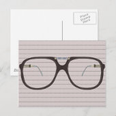 Carte Postale Verres vintages (Devant / Derrière)