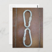 Carte Postale Verrouillage : Conception de serrure de carabiner  (Devant / Derrière)
