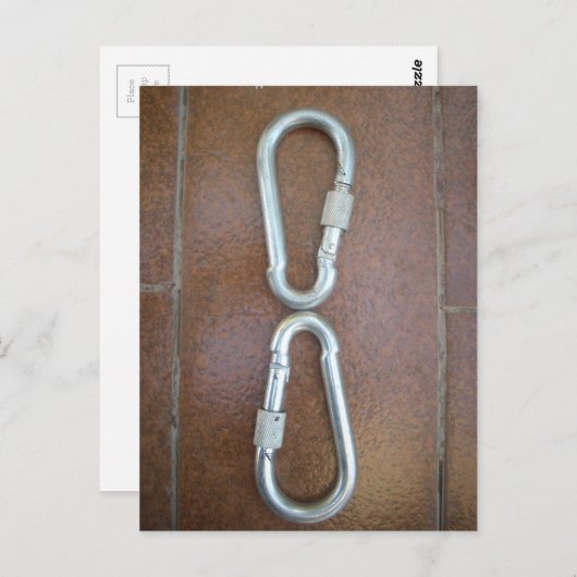 Carte Postale Verrouillage : Conception de serrure de carabiner  (Devant / Derrière)