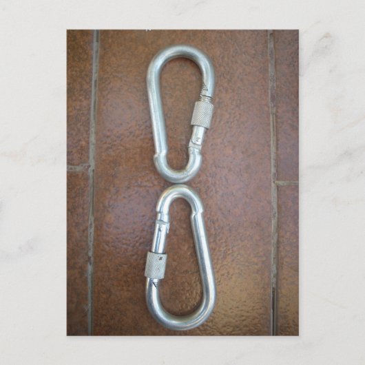 Carte Postale Verrouillage : Conception de serrure de carabiner  (Devant)