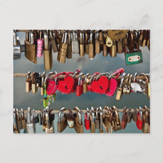 Carte Postale Verrouillages de l'amour (Devant)