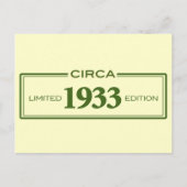 Carte Postale vers 1933 (Devant)