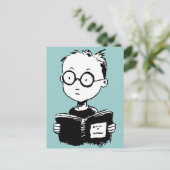 Carte Postale Vers de livre (Debout devant)