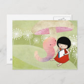 Carte Postale Vers de livre (Devant / Derrière)