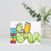 Carte Postale Vers de livre (Debout devant)