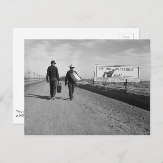 Carte Postale Vers L.A. - 1937 (Devant / Derrière)