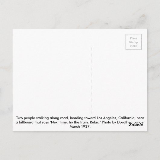 Carte Postale Vers L.A. - 1937 (Dos)