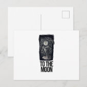 Carte Postale Vers la lune (Devant / Derrière)