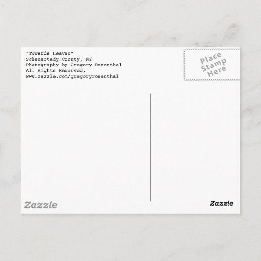 Carte Postale vers le ciel (Dos)