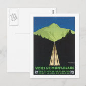 Carte Postale Vers le Mont Blanc (Devant / Derrière)