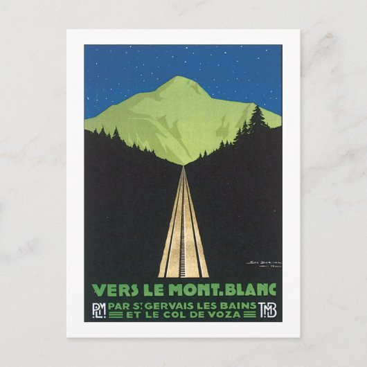 Carte Postale Vers le Mont Blanc (Devant)