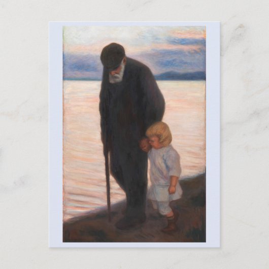 Carte Postale Vers le soir, Hugo Simberg (Devant)