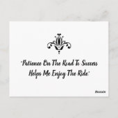 Carte Postale Vers le succès (Dos)