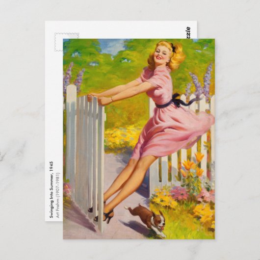 Carte Postale Vers L'Été 1945 (Devant / Derrière)