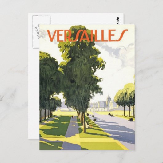 Carte Postale Versailles (Devant / Derrière)