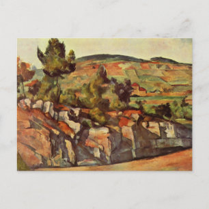 Carte Postale Versant de colline en Provence par Paul Cezanne Ca