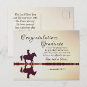 Carte Postale Verse de la Bible "Je connais les plans que j'ai"  (Devant / Derrière)