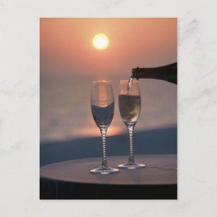 Carte Postale Versement au coucher du soleil