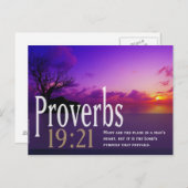 Carte postale Verset Bible (Devant / Derrière)