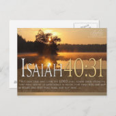 Carte postale Verset Bible (Devant / Derrière)