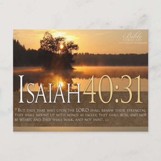 Carte postale Verset Bible (Devant)