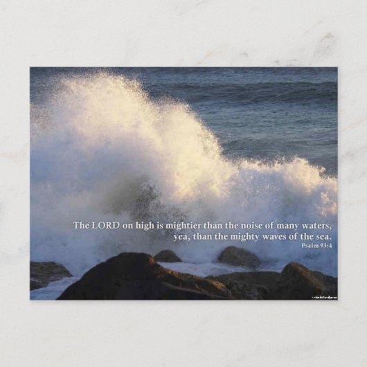Carte postale Verset Bible (Devant)