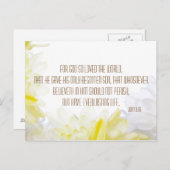 Carte Postale Verset Bible John 3.16 (Devant / Derrière)