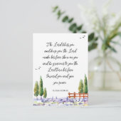 Carte Postale verset biblique - bénédiction : L'Écriture du Seig (Debout devant)