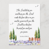 Carte Postale verset biblique - bénédiction : L'Écriture du Seig (Devant)