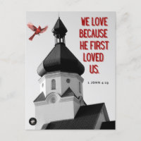 Carte postale - Verset biblique commémoratif - 1 J