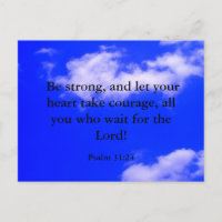 Verset biblique de courage fort Ciel bleu Nuages b