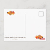 Carte Postale Verset biblique de Thanksgiving reconnaissant reco (Dos)