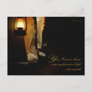 Carte Postale Verset biblique d'inspiration chrétienne d'encoura