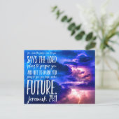 Carte Postale Verset biblique Écriture chrétienne Citation bibli (Debout devant)