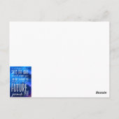 Carte Postale Verset biblique Écriture chrétienne Citation bibli (Dos)