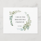 Carte Postale verset biblique, Philippiens 4:13 (Devant)