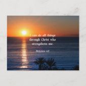 Carte Postale verset biblique, Philippiens 4:13 (Devant)