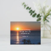 Carte Postale verset biblique, Philippiens 4:13 (Debout devant)