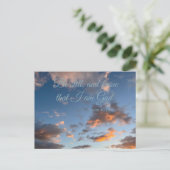 Carte Postale Verset biblique Psaume 46:10 (Debout devant)