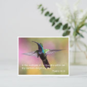 Carte Postale verset biblique - Psaume 94 verse 19 (Debout devant)