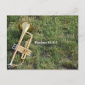 Carte Postale Verset biblique Psaume 95:6-7 Adorons le Seigneur (Dos)