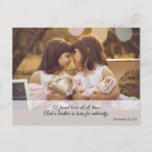 Carte Postale Verset biblique spirituel féminin mignon moderne (Devant)